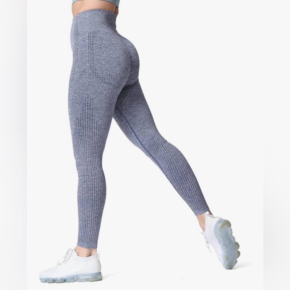Aoxjox Women's Highwaist Workout Gym Vital Seamless Leggings Yoga Pants